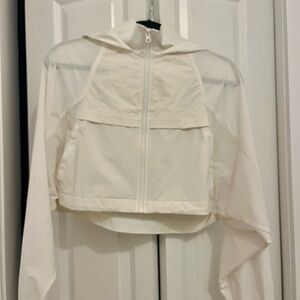 ALO Yoga Women's Cream Hooded Utility Jacket